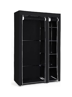 Nacario Songmics Kumaş Dolap, Elbise Dolabı, Katlanır Dolap, Elbise Çubuklu Kamp Dolabı, 110 x 175 x 45 Cm,