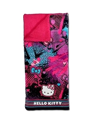 Nacario Northwest Hello Kitty Bulut Sherpa Pijama Çantası, 68,5 cm x 157,5 Cm, Slumber Kitty