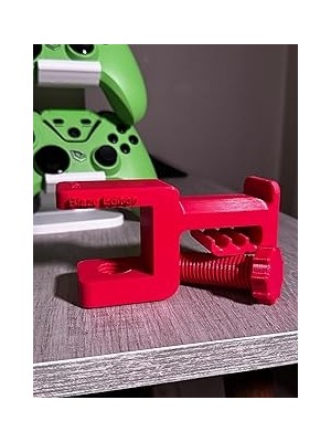 Nacario Kırmızı Asılabilir Masa Kenarı Kulaklık Standı – Blaze Edition V5 | Kaydırmaz Keçeli, Ergon