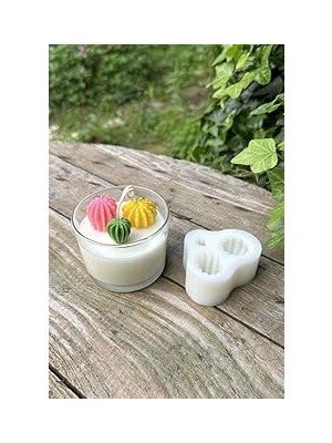 Nacario Rufus Ball Mini Üçlü Sukulent Mum Kalıbı (Silikon)