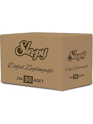 Nacario Sleepy Doğal Zeytinyağlı Islak Havlu (24 x 90 Adet)