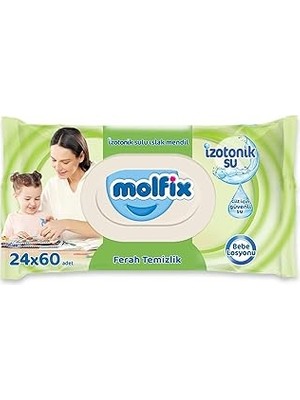 Nacario Molfix Izotonik Sulu Islak Mendil Ferah Temizlik 1440 Adet