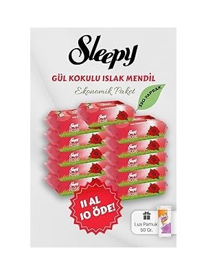 Nacario Sleepy Gül Kokulu Bebek Mendili 11 Al 10 Öde Hediyeli