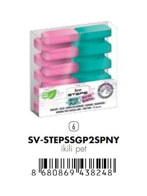 Nacario Serve Steps Silgi Pastel Spmb-Nysl 2li Pet