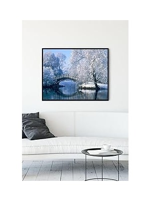 Nacario Postermanya (PSTER12314) Kış Kar Manzara Çerçeveli Tablo 2 (50X70CM)