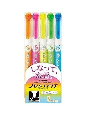 Nacario Zebra, Highlighter 5 Colors, WKT17-5C, 5'li, 5 Renk
