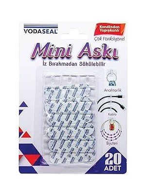Nacario Yapışkanlı Banyo Lavabo Mutfak Askılık Şeffaf Plastik Sağlam Asma Iz Bırakmayan Mini Askı 2