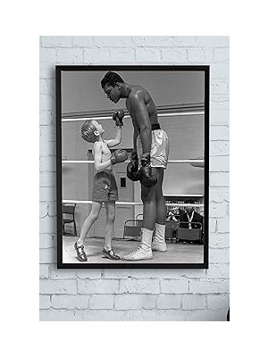 Nacario Postermanya (PSTER12768) Muhammed Ali Dövüş Çerçeveli Tablo (40X50CM)