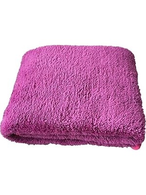 Nacario Ti̇neke Battaniyesi Yumuşak Welsoft Peluş Yıkanabilir Mor 1 Adet Orta Boy 100X80