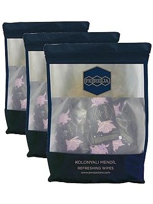 Nacario Pereja Kolonyalı Mendil 5X10 Doypack Kaşmir X50 (3 Paketi)