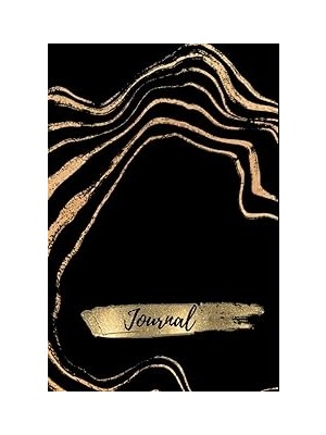 Nacario Black & Gold Marble Journal: 2023