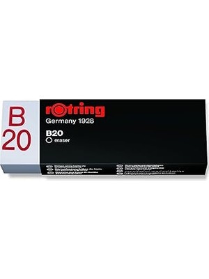 Nacario Rotring Rapid B20 Kurşun Kalem Silgisi, Büyük Boy, Beyaz