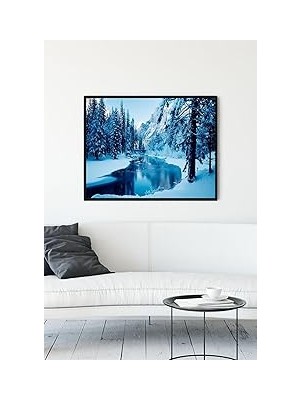 Nacario Postermanya (PSTER12244) Kış Kar Manzara Çerçeveli Tablo 4 (21X30CM)