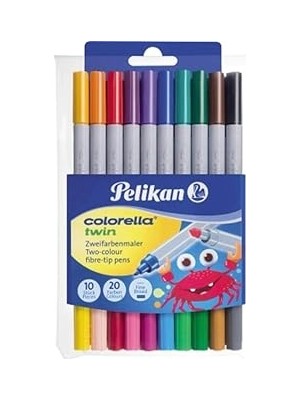 Nacario Pelikan Colorella Keçeli Kalem 2li Uç 10LU