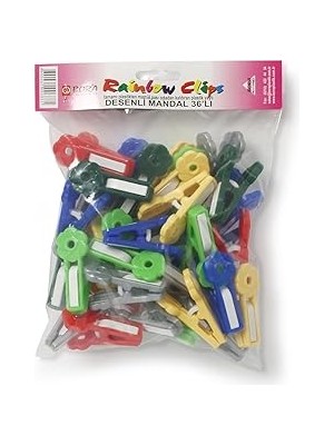 Nacario Bora Plastik Plastik Mandal Desenli 36 Adet