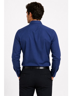 Modaplaza Erkek Uzun Kol Armürlü Slimfit Gömlek