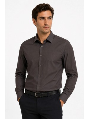 Modaplaza Erkek Uzun Kol Armürlü Slimfit Gömlek