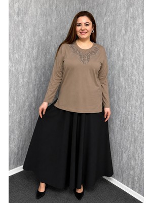 Modaplaza Kadın Taşlı Nakışlı Anne Bluz 007