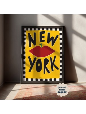 Persona Istanbul "new York Big Apple" - Pop Art Posteri (Çerçevesiz)