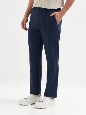 Karaca Lacivert Pamuklu Modern Fit Casual Pantolon