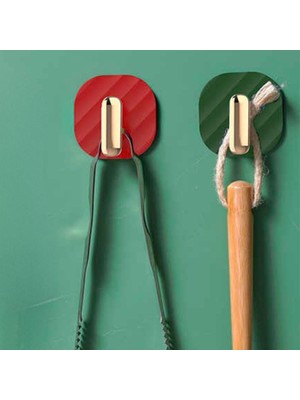 Renas Store 2li Yapışkanlı Retro Askılık Dolap Kapak Kulpu Yeşil (5528)