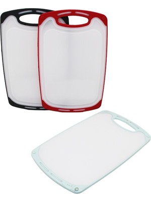 Renas Store 31X20CM  Küçük  Plasti̇k  Kesi̇m Panosu  Kaymaz Si̇li̇kon Kenarlik - 10MM Kalinlik (5528)
