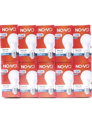 Renas Store 10 Adet 15W Beyaz LED Ampul 1200LM 6500K 15.000 Saat Ömür (5528)