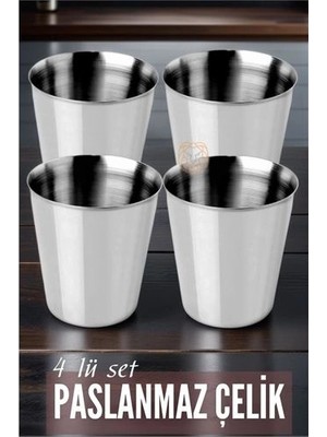 Renas Store Çelik Bardak Seti 4 Adet Fazio Giacinto Design 719313