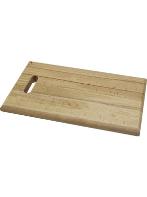 Renas Store 25X40CM   Kalin=2.5cm  Ahşap Kesi̇m Panosu - Et Tahtasi  El Geçmeli̇ Kulp (5528)