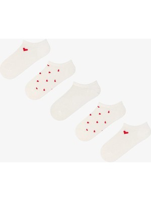 Penti Red Heart 5li Sneaker Çorabı