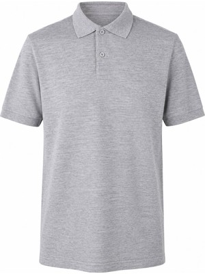 Trender 2127 Düz Pike Gri Erkek Polo Yaka T-Shirt 26YL71L58019
