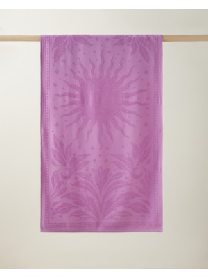 English Home Solar Glow Pamuk Plaj Havlusu 70X140 cm Mor