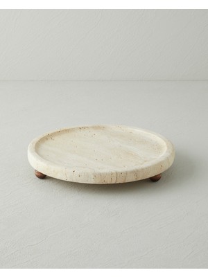 English Home Natural Renkli 25 cm Slate Traverten Kek Standı Adet Sayısı: 1