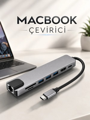 Cenk Xstore Çevirici Dönüştürücü Adaptör Macbook 3 In 1 Type-C To Hdmı USB 3.0