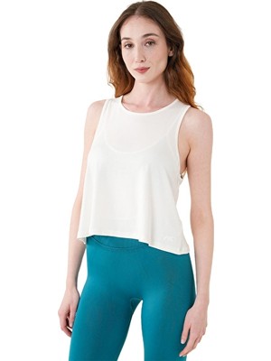 Musclecloth Training Çapraz Sırtlı Atlet Kırık Beyaz