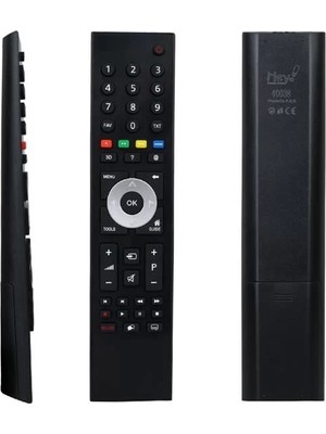 Renas Store Hey Arçelik Beko Gri Göbek 3D Tuşlu LCD LED Tv Kumanda