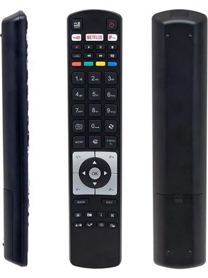 Renas Store Vestel Rc 5118F Black Fplay Netflix-Youtube-Play Tuşlu Lcd-Led Tv Kumanda