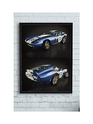 Nacario Postermanya (PSTER13252) Shelby Daytona Coupe Araba Çerçeveli Tablo 2 (21X30CM)