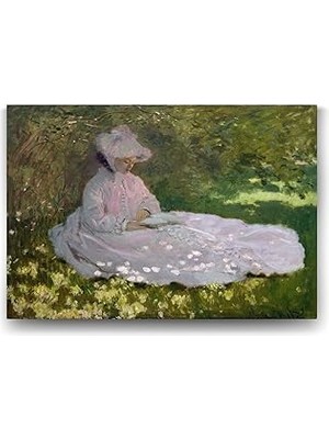 Nacario Claude Monet - Springtime Tablosu - 125X80CM