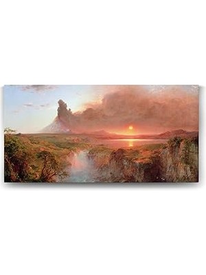 Nacario Frederic Edwin Church - Cotopaxi Tablosu - 140X70CM