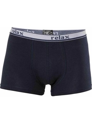 Herşey Trend Relax Pamuklu Esnek Erkek Boxer Lacivert - 1268A