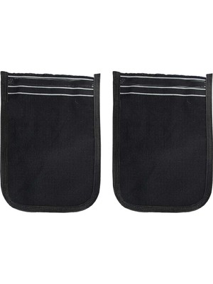 Herşey Trend 2 Adet Osmanlı Kalın Siyah Banyo Hamam Kesesi 25X17 cm