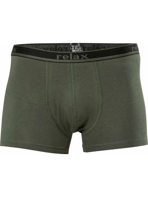 Herşey Trend Relax Pamuklu Esnek Erkek Boxer Haki - 1268A