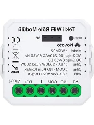 Aesco Tuya ve Smart Life Uyumlu Wifi Kuru Kontak Modülü