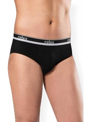 Herşey Trend Erkek Pamuklu Likralı Slip Relax Külot Siyah - 1269A