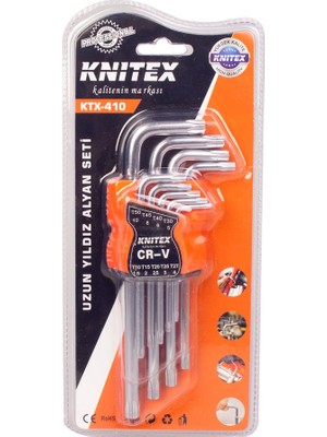 Knitex Uzun Yıldız Alyan KTX410 Profesyonel Kalite Dayanıklı Malzeme ile Endüstriyel Kullanım İçin
