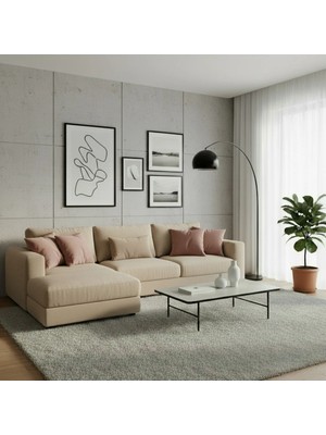 Sister Home Design Kadifemsi Dokulu, Fermuarlı Kırlent ( Yastık )Kılıfı