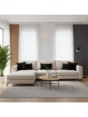 Sister Home Design Kadifemsi Dokulu, Fermuarlı Kırlent ( Yastık )Kılıfı