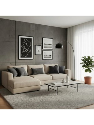 Sister Home Design Kadifemsi Dokulu, Fermuarlı Kırlent ( Yastık )Kılıfı