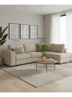 Sister Home Design Kadifemsi Dokulu, Fermuarlı Kırlent ( Yastık )Kılıfı